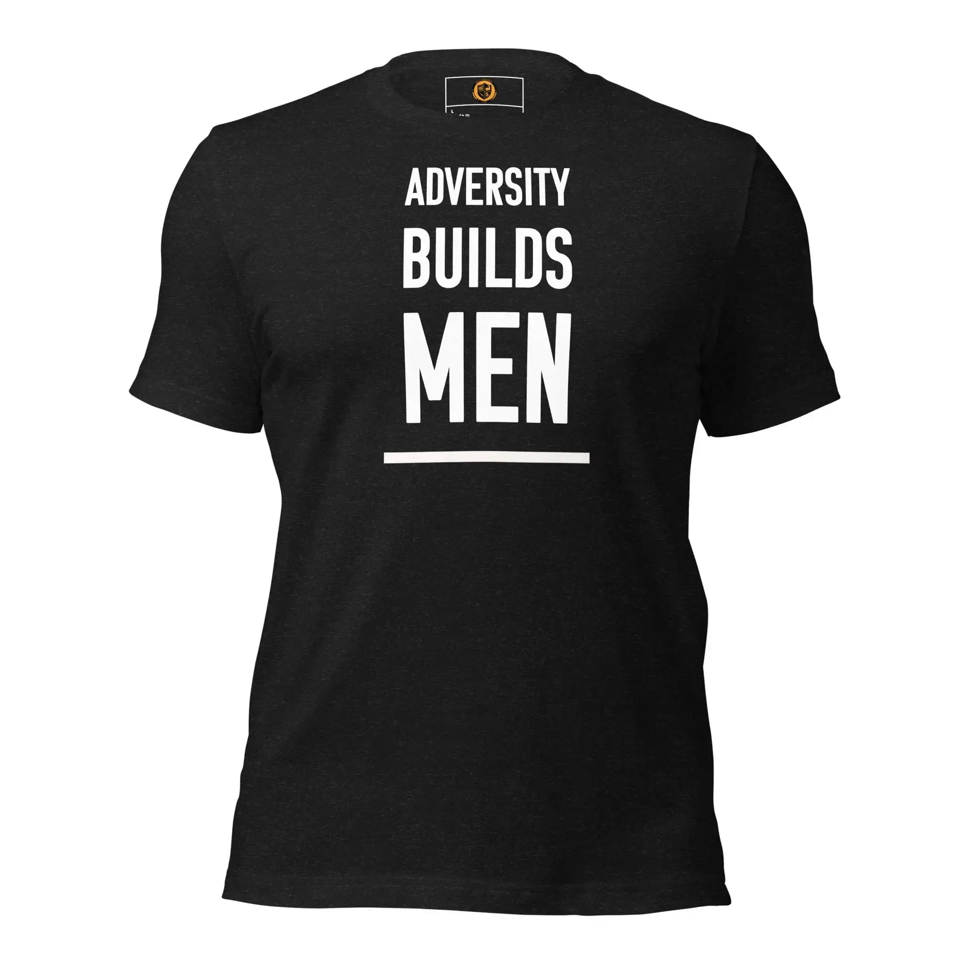motivational-quote-t-shirt-adversity-builds-men-front