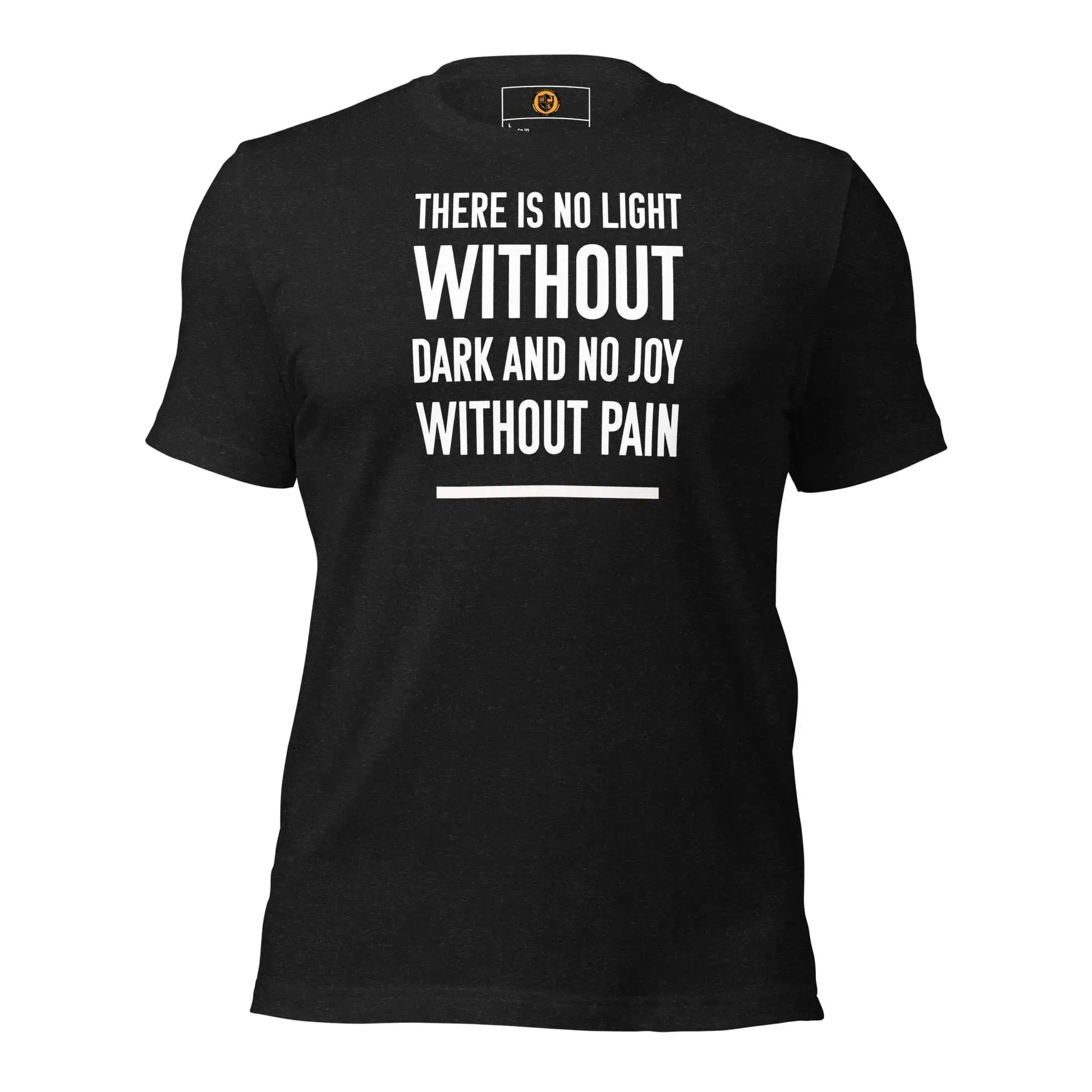 motivational-quote-t-shirt-no-light-without-dark-front