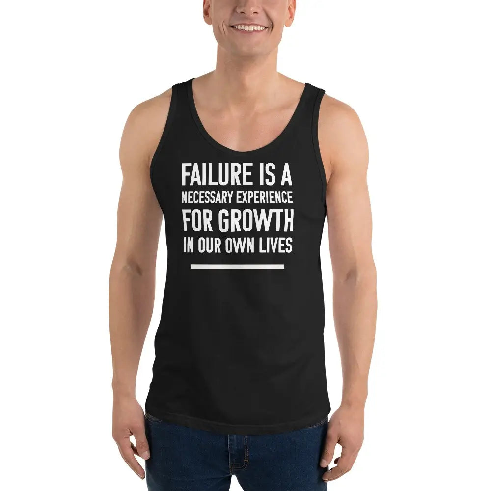 motivational-quote-tank-top-failure-is-a-necessary-experience-front