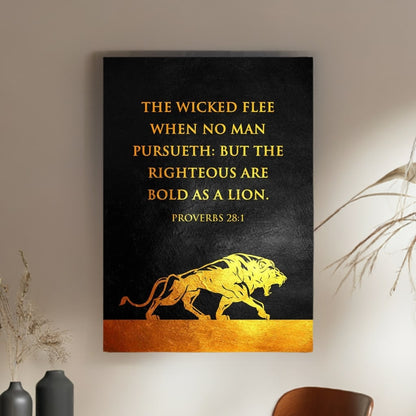 motivational-quote-wall-art-bold-as-a-lion-hanging